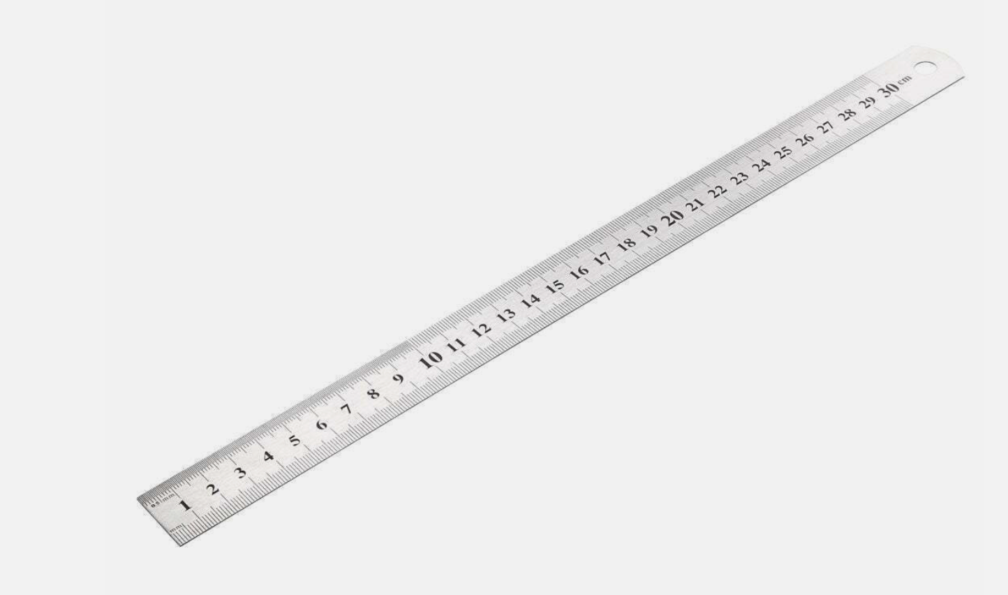 12 inch Double Side Metal Ruler Stainless Steel 30cm - 12 inch