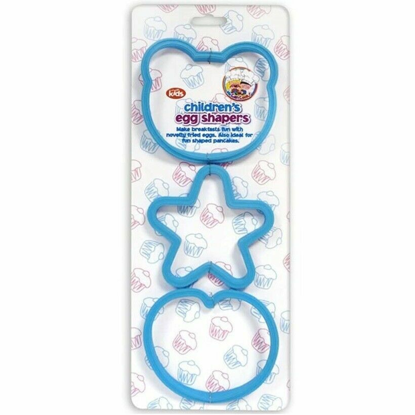 Kids Fried Poacher Egg Shapers Teddy Heart Star Pancake Mould Pan Cook Egg