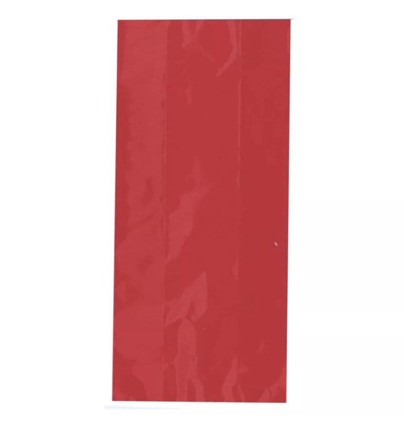 Red Party Bags 25 Small Children's Gift Loot & Twist Ties 4”X 9”x2”