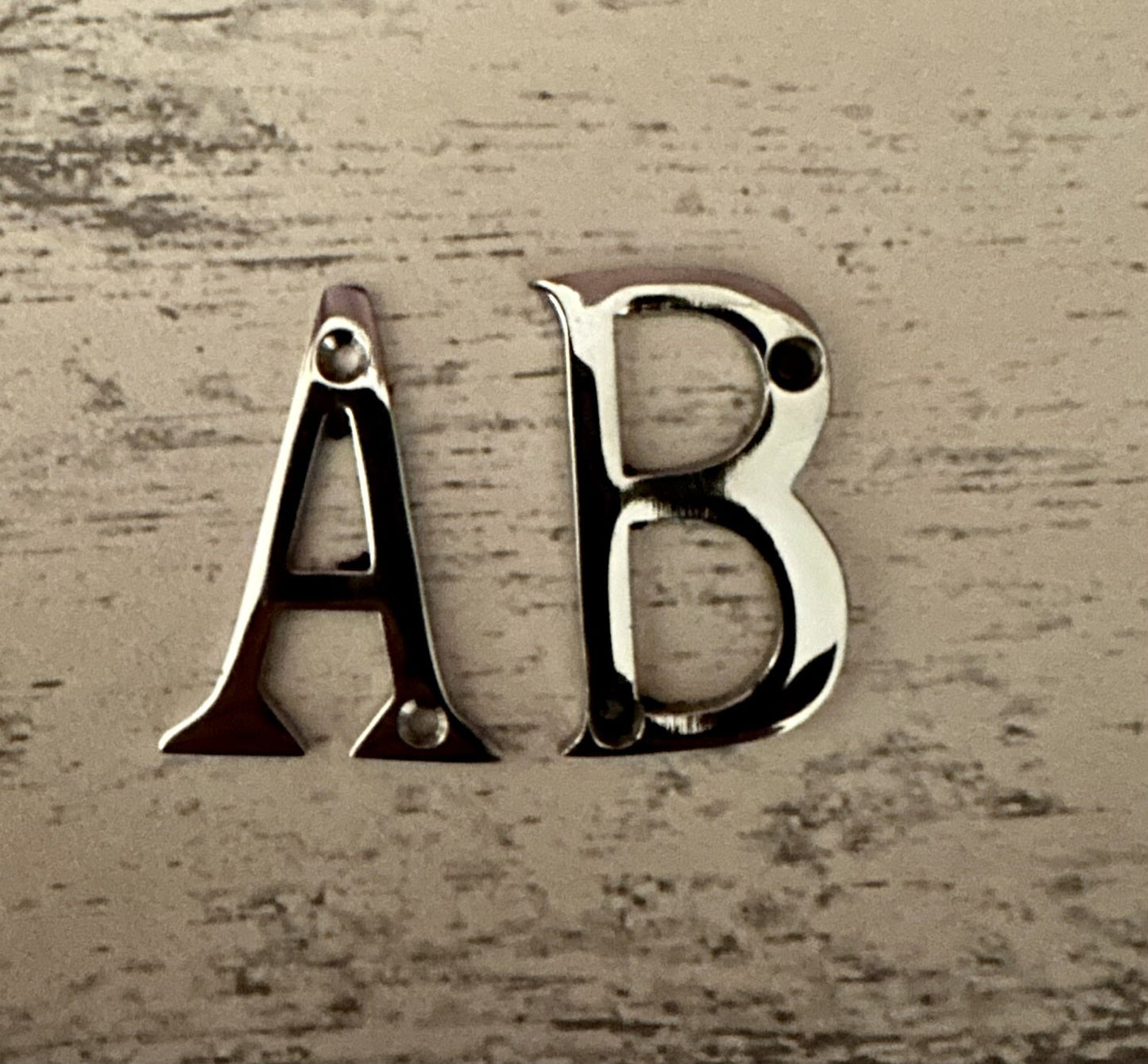 Polished Chrome Door Numbers 2" 50 mm House Flat Shop Letters
