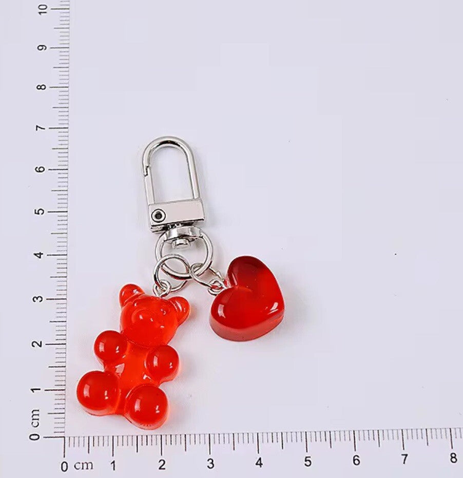 Valentine’s Gummy Bear Key Ring Car Keys Chain Keyring Bear Girlfriend Gift