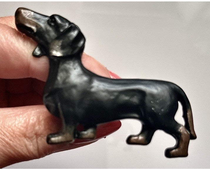 Dachshund Dog Nob Knob Cupboard drawer pull Handle Antique Sausage Dog Gift