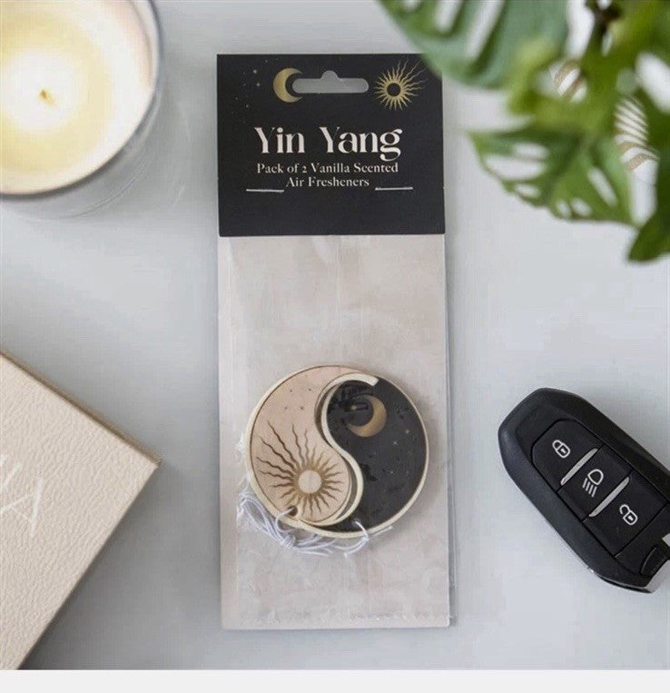 Vanilla Yin & Yang Sun Moon Stars Hanging Air Freshener Scented Car Wardrobe