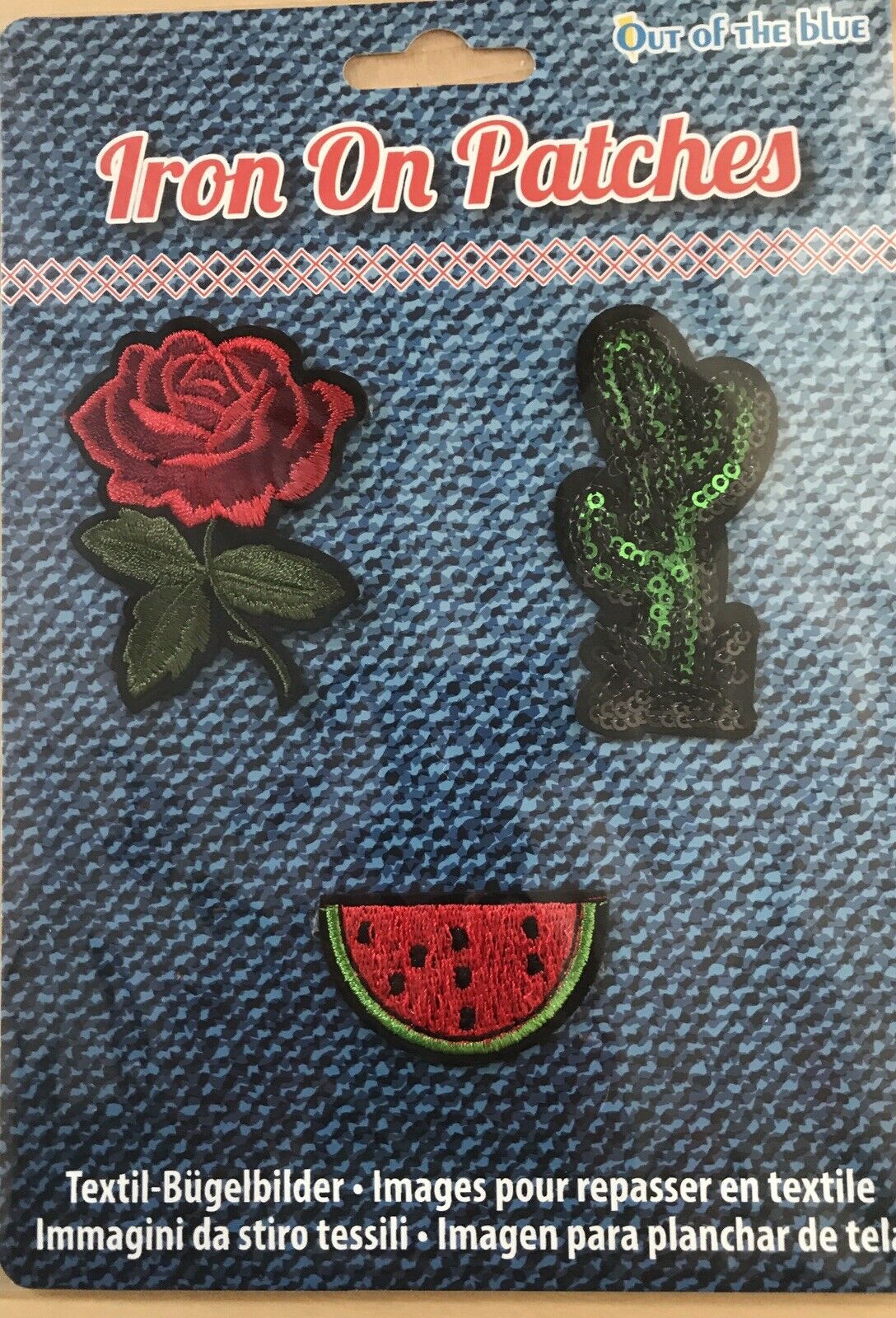 Sequin Motif Badge Patch Embroidered Iron on Sew Appliqué Design Girls Pack Of 3