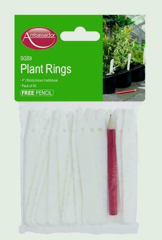 50 Plant Labels & Pencil Pack 4" garden pots seeds labelling containers