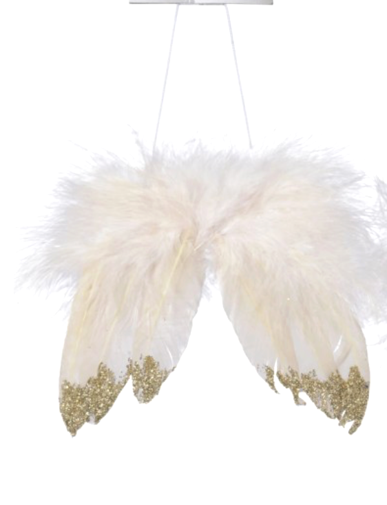 Christmas Guardian Angel Wings Feather Gift Hanging Xmas Tree Decoration