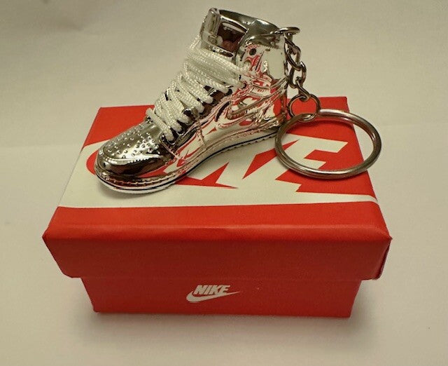 3d nike Sneaker trainer key ring Jordans metallic Mini sports shoe Gift Box High