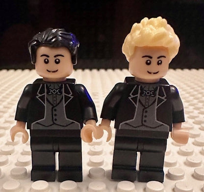 Bride & Groom Wedding Figure couple mini blocks Cake Topper MR & MR MRS & MRS