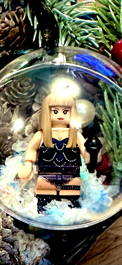 Christmas Taylor Mini Figure Bauble Hanging Snowflake Tree 3D Eras Tour Handmade