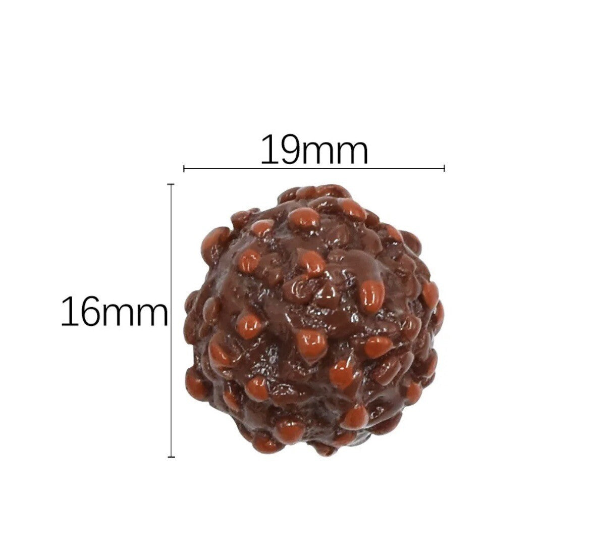 Chocolate Ferrero Resin Flatback Fake Cabochon Sweets Crafts prop Embellishment