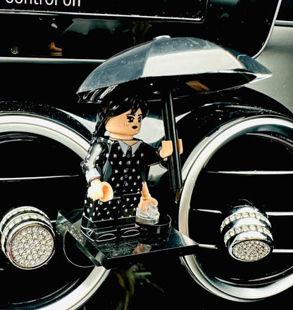 Wednesday Car Air Freshener Figure Halloween Mini Clip Vent Scent