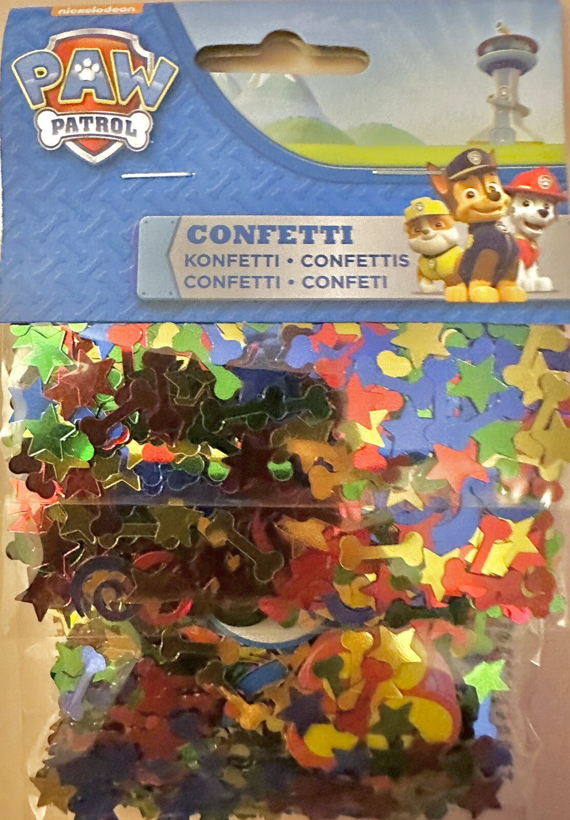 Paw Patrol Table Confetti Decoration Kid's Birthday Foil 34g Party Chase
