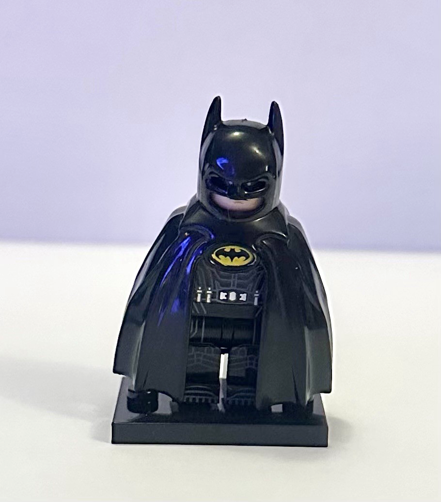Batman Michael Keaton Mini Custom Figure Keyring Minifigure Movie The Flash