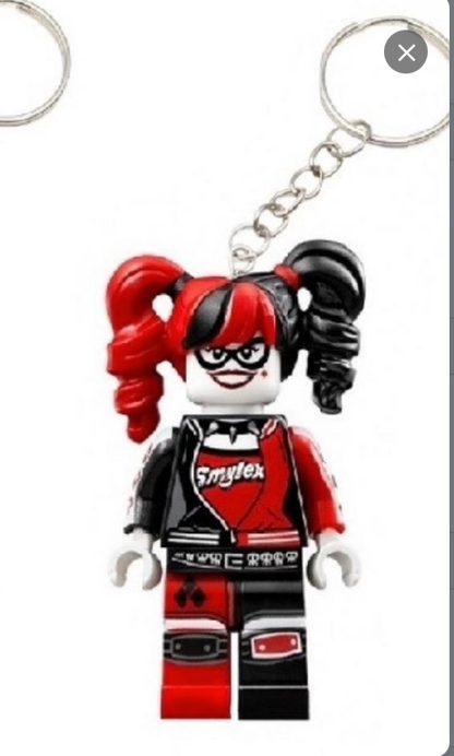 Joker & Harlequin 2 Couples Keyring Pink Batgirl DC Bag Charm Car Chain Key Gift