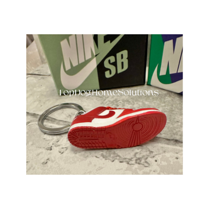 Nike SB Dunks 3D Keyring Trainer University Red/ White keychain only no box