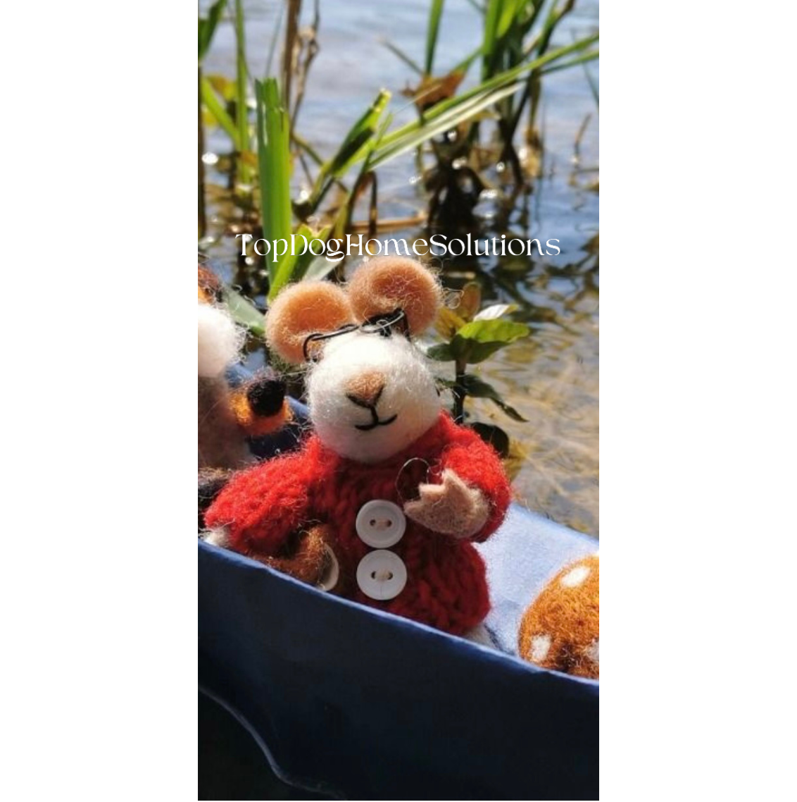 Student Mouse Hanging Felt Coat Glasses With Book Red Jumper Decoration Gift