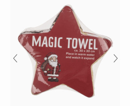 Christmas Magic Flannel Face Santa Rudolph Towel cloth Kids Bath Wash Xmas