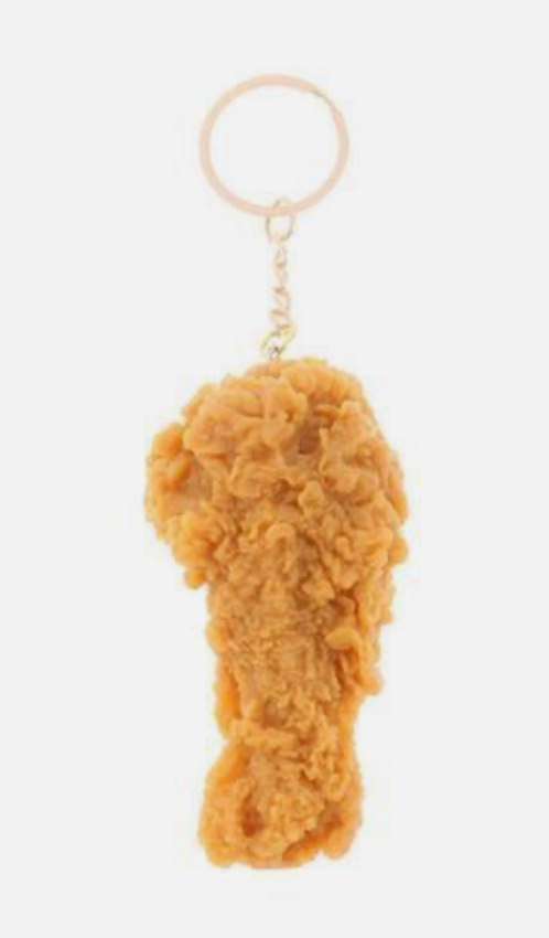 Chicken Nugget Keyring McDonalds KFC Wings Novelty Funny Joke Key Chain Foodie
