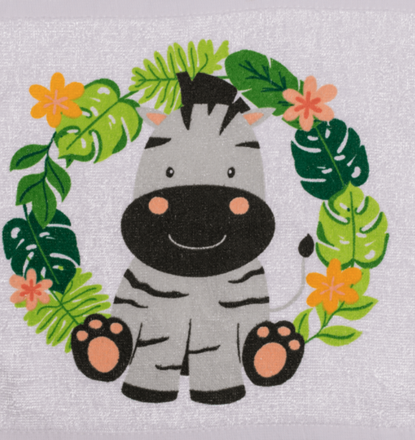 Xmas Safari Zoo Animals Magic Flannel Towel Kids Wash Face Cloth Monkey Bath