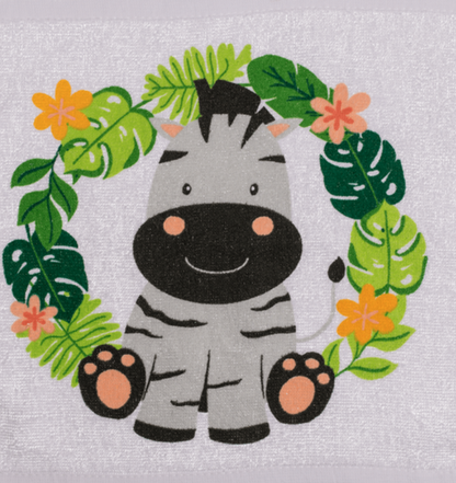 Xmas Safari Zoo Animals Magic Flannel Towel Kids Wash Face Cloth Monkey Bath