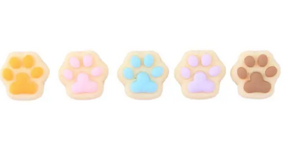 6 Dog Cat Paw Print Embellishment resin flat back cabochon animal Craft Claw 🐾