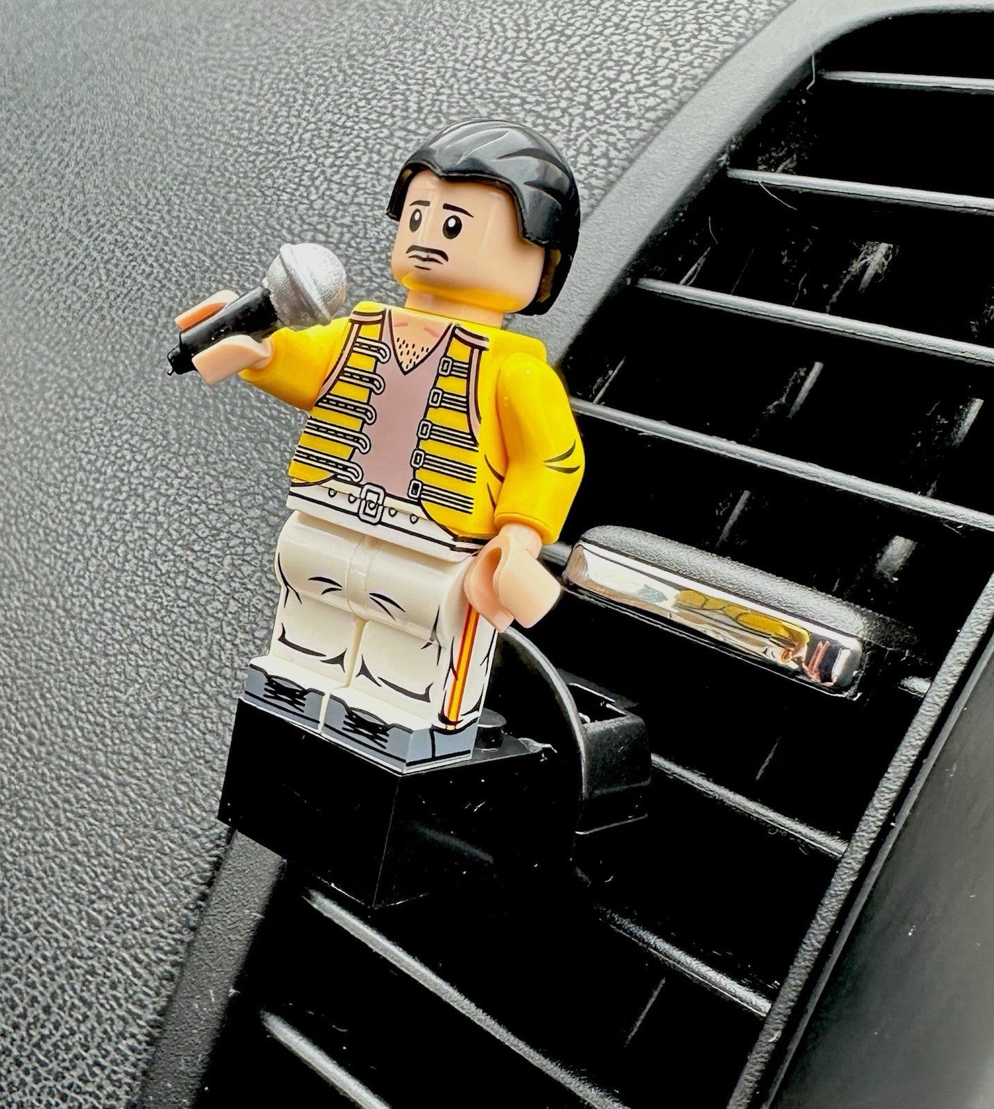 Freddie Mercury Car Air Freshener Figure Mini Clip Vent Queen Scent