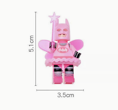 Pink Batman Batgirl Fairy 3D DC Bag Charm Pendant Mothers Day Gift