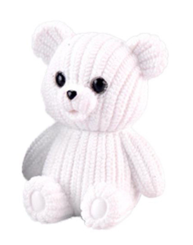 Mini Sitting Teddy Bear Figure Care Pink Brown Gift Love Cute Girlfriend Love