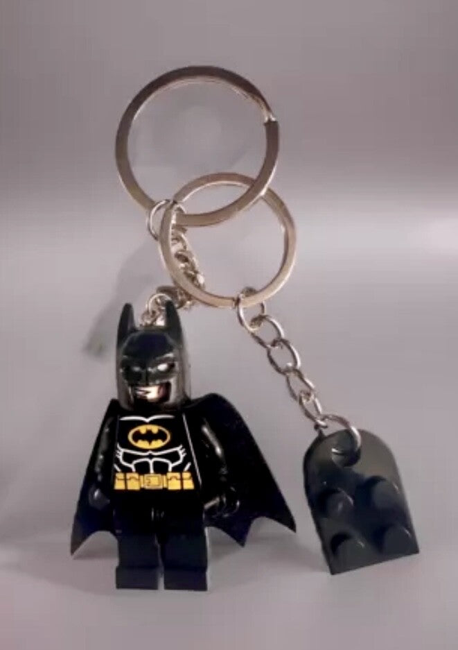 Batman Valentines 2 Couples Keyring Pink Batgirl DC Bag Charm Car Chain Key Gift