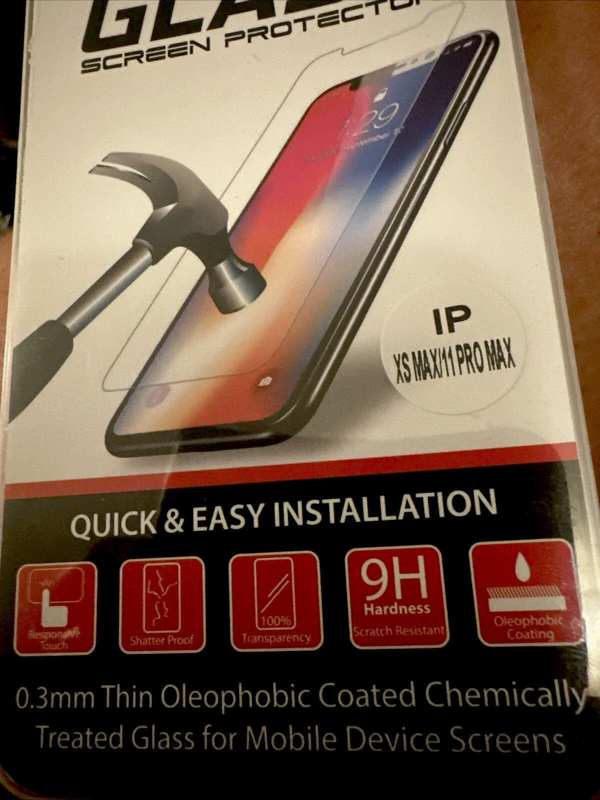 2 x Apple Screen Protector iPhone Tempered Glass Gorillla for XS Max 11 Pro Max