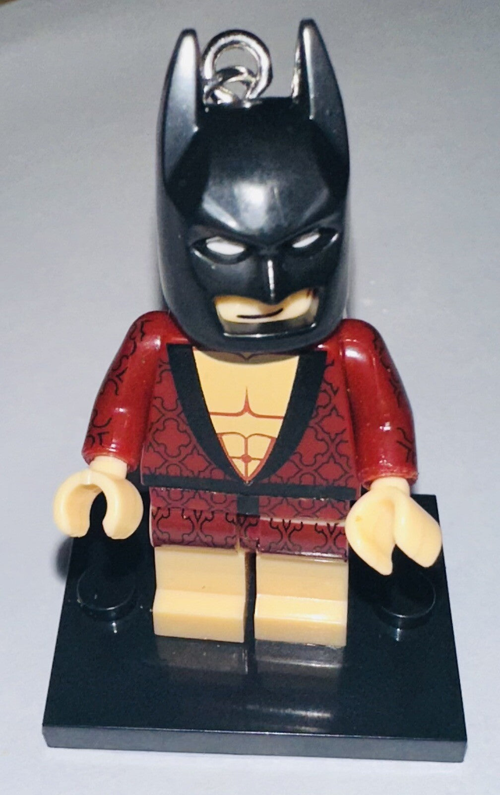 Batman In Robe Valentines Keyring 3D DC Bag Charm Car Chain Keys Gift Boyfriend
