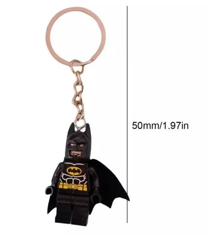 Batman Figure Keyring Couples Love Pink Batgirl Mini DC Bag Charm Gift Car Key