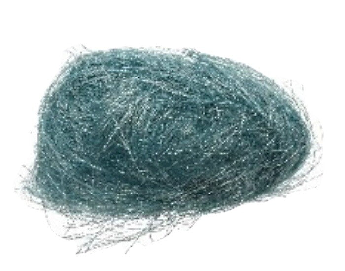 Turquoise Angel Hair Metallic Shredded Tinsel Bag Fibre Xmas Hampers Decoration