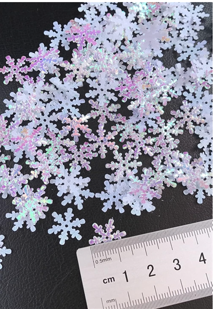 Snowflakes Christmas Confetti 20mm Table Sprinkles Party Decorations Xmas 300pcs