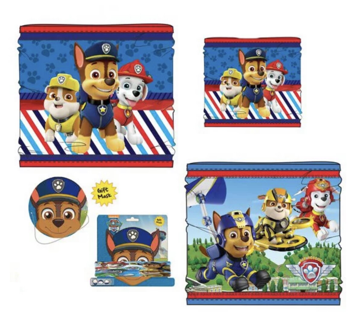 Official PAW Patrol Kids Tube Scarf Snood fleece neck Warmer Winter Gift Xmas