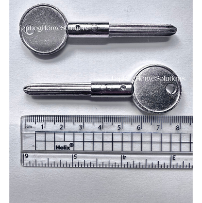 SPARE STAR SECURITY CHUBB KEY Dead Lock Rack Bolt Door Window Replace Metal TDHS