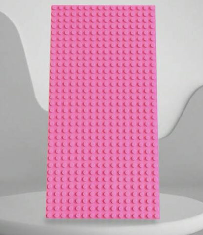 3 X Pink Base Plate 16 x 32 Dots Building Blocks Compatible With Major Brands