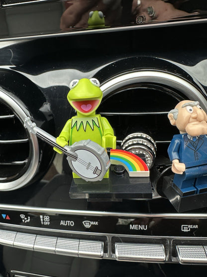 The Muppets Kermit Custom Lego Car Air Freshener Mini Figure Clip Vent  71033
