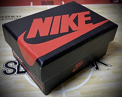 Mini Nike Keyring Sneakers 🔥3D Jordan 1 keychain Trainer Sports Shoe & gift box