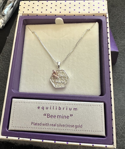 Equilibrium Bee Mine Bee Pendant  girlfriend Necklace Gift boxed Christmas
