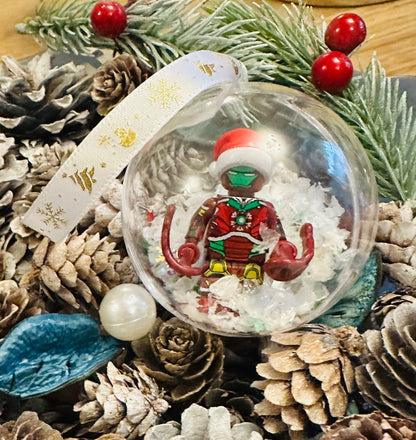 Christmas Marvel Mini Figure Bauble Hanging Snowflake Tree 3D Spiderman Handmade
