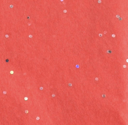 Valentine’s Red Glitter Tissue Paper Wrapping 6 Sheets Gifts Crafts Love