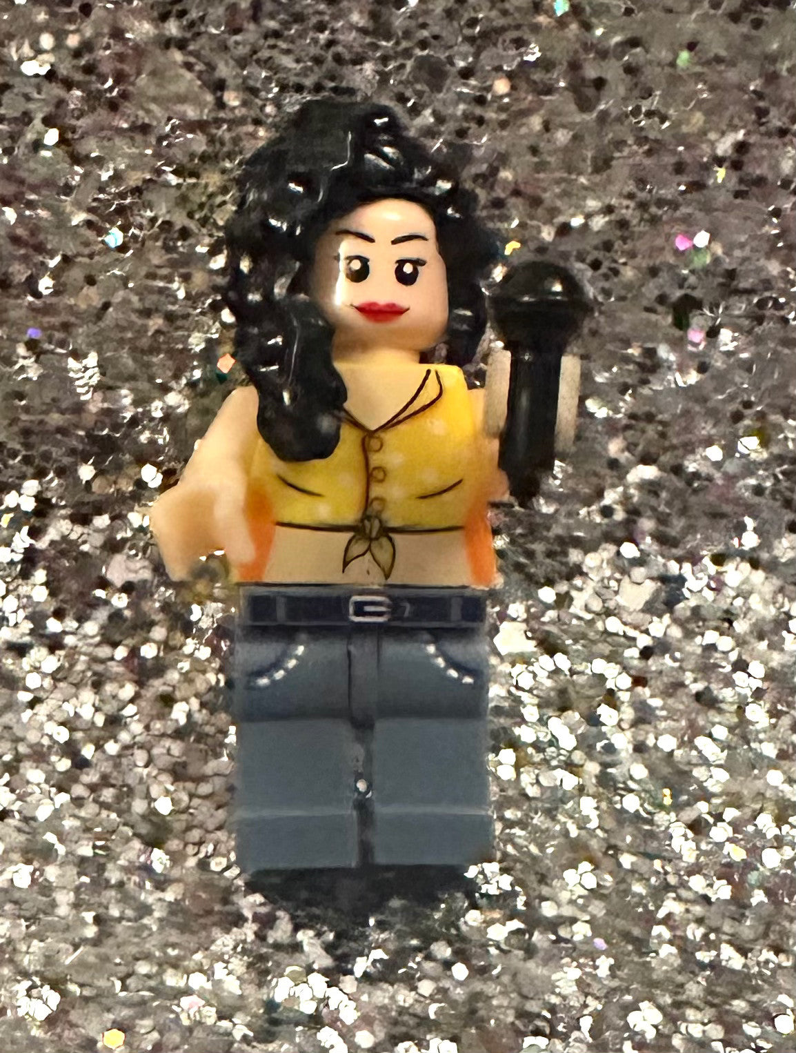 3D Minifigure Amy Winehouse pop singer music Gift Female band Rock