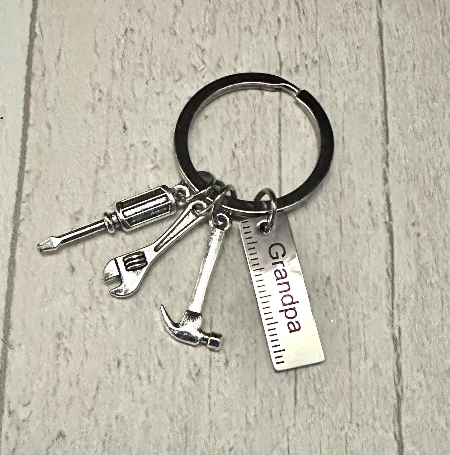 Tools Keyring Gift Dad Grandpa set DIY hammer screwdriver Stainless Steel UK🛠️