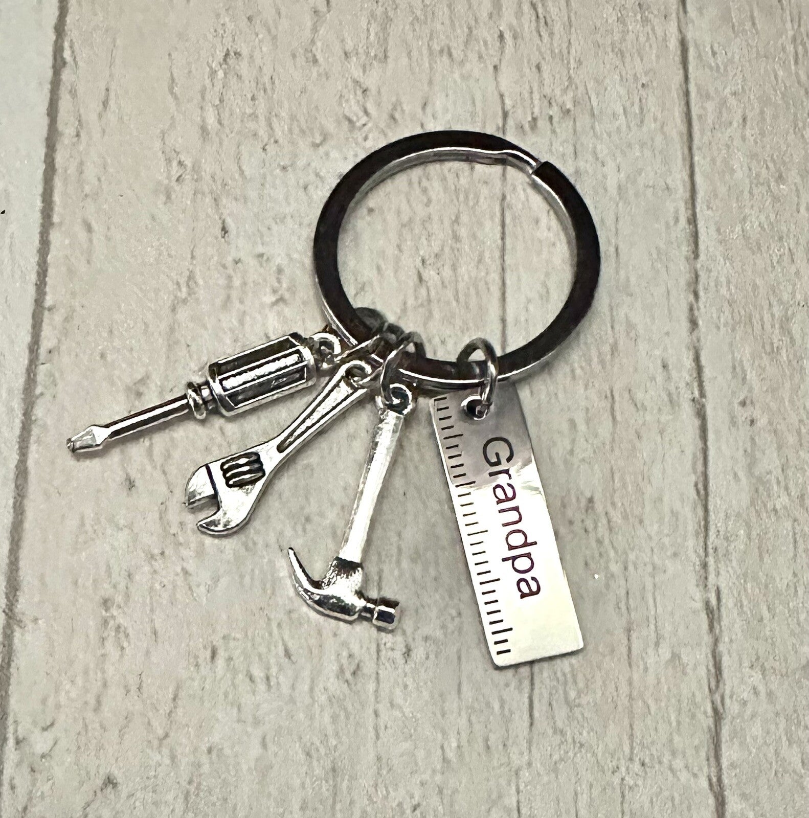 Tools Keyring Gift Dad Grandpa set DIY hammer screwdriver Stainless Steel UK🛠️