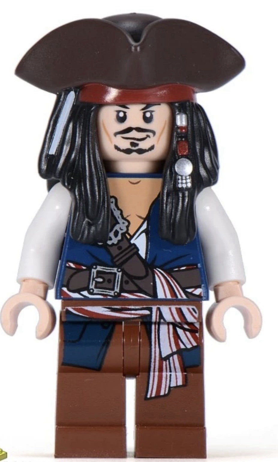 Pirate 3D Minifigure Captain Jack Sparrow Tricorn Hat POTC