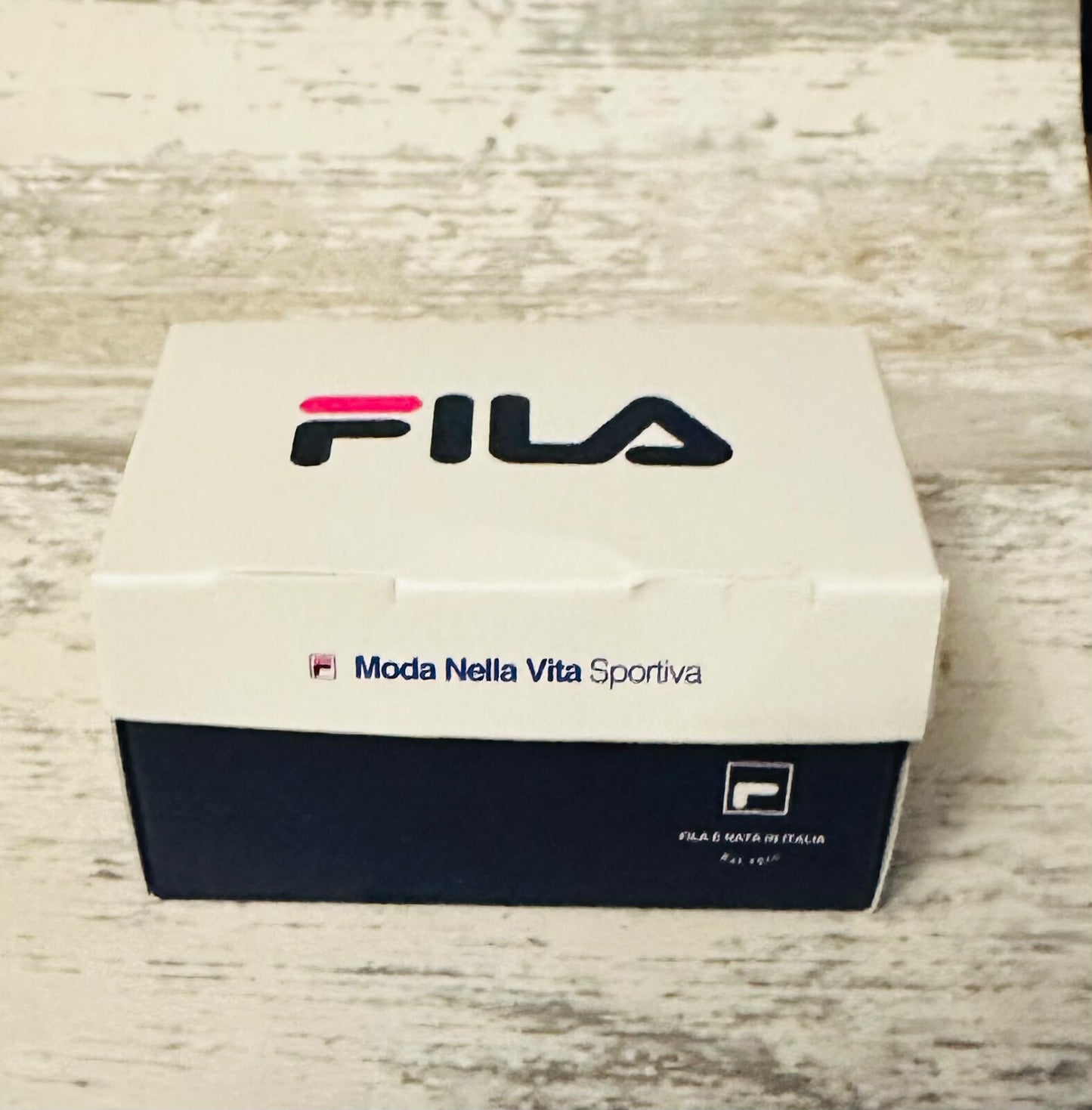 Vans & Fila Mini Trainer Sneaker Shoe Box Gift Sports Football Black White Blue