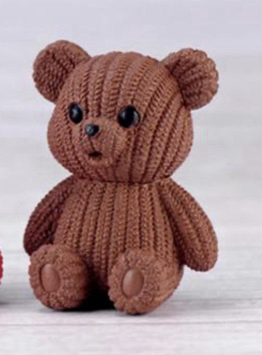 Mini Sitting Teddy Bear Figure Care Pink Brown Gift Love Cute Girlfriend Love