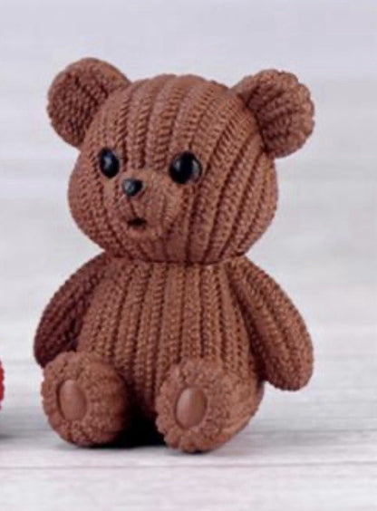 Mini Sitting Teddy Bear Figure Care Pink Brown Gift Love Cute Girlfriend Love