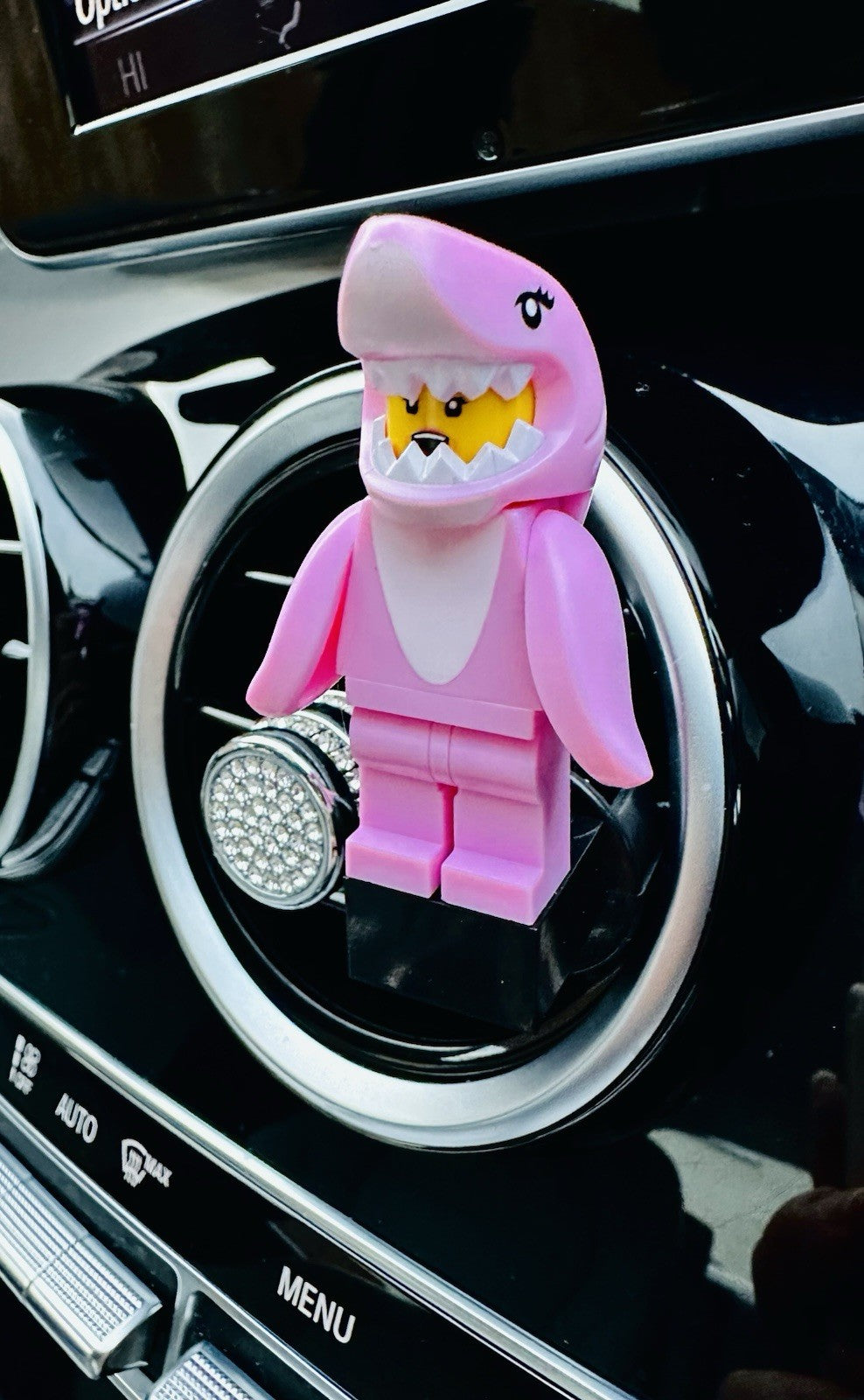 Sharks Pink Blue Air Freshener Mini Figure Car Clip Vent Scent Fathers Day Gift